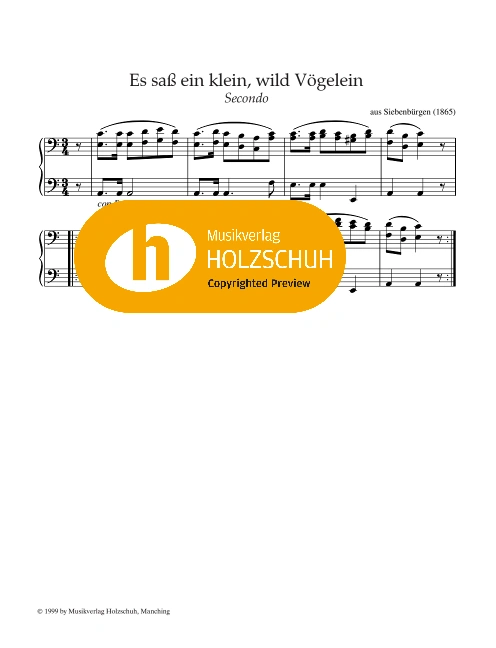 Es saß ein klein, wild Vögelein